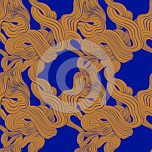 Gastronomic abstract pattern of pasta, seamless vector photo
